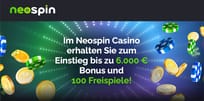 Perfekter Willkommensbonus: 6.000 &euro; Bonus + 100 FS