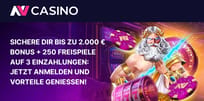 NV Casino Bonus für neue Spieler: Bis zu €2.000 und 225 Freispiele sichern