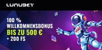100 % Bonus + Freispiele im LunuBet Casino sichern