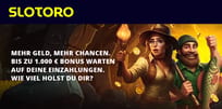 Slotoro Casino Willkommensangebot bis zu 2.500 € + 250 Freispiele